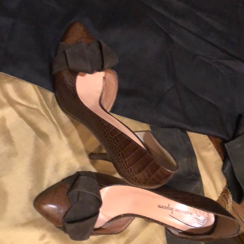 Nanette Leopard brown heels (worn 1x)